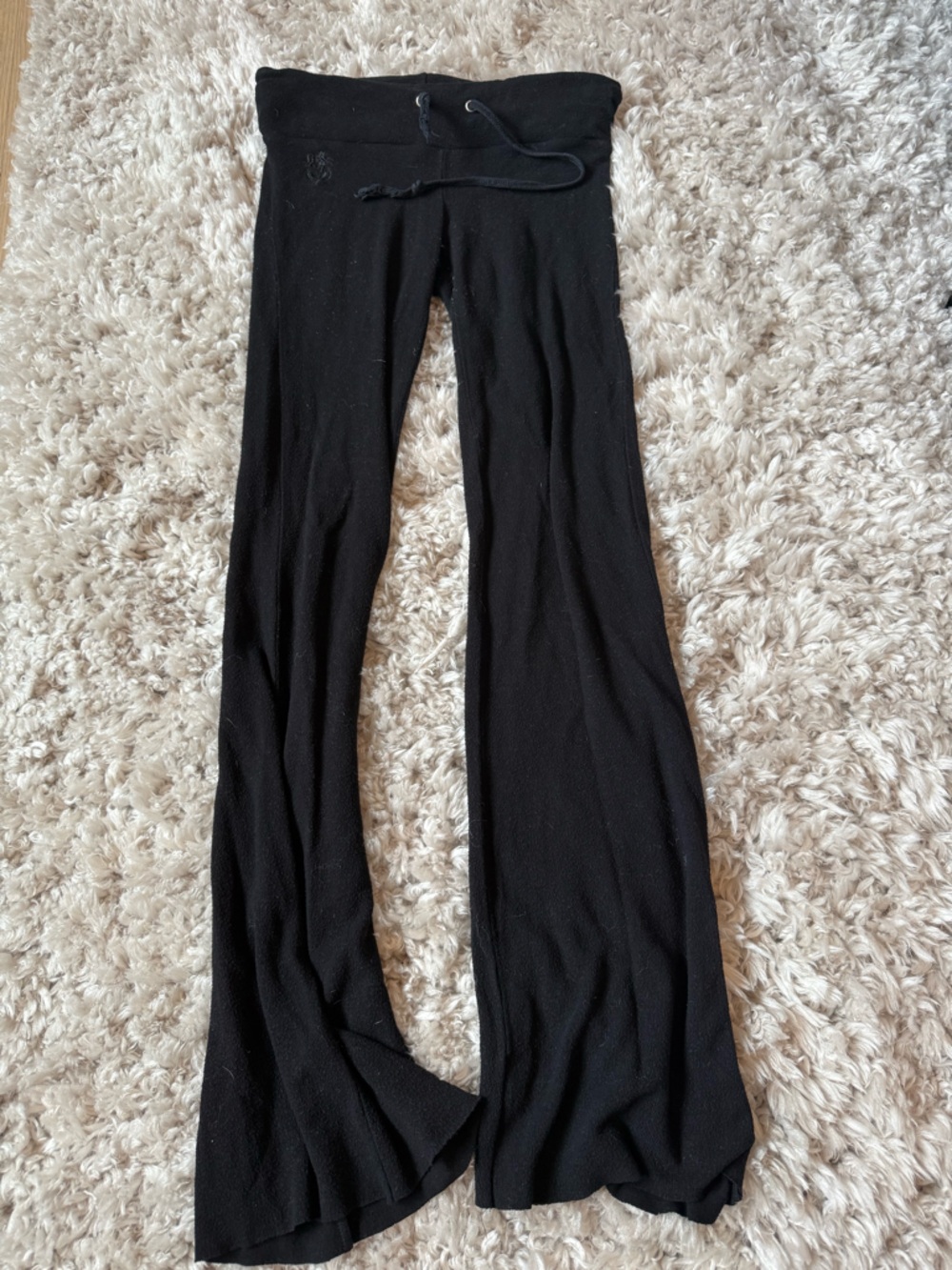 Wildfox Black Cozy Drawstring Joggers